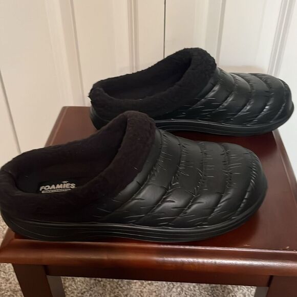 Skechers Foamies Cozy Camper Black Men’s 7 Eur 39.5 Quilted Slip-On Clogs Unisex - Picture 4 of 9